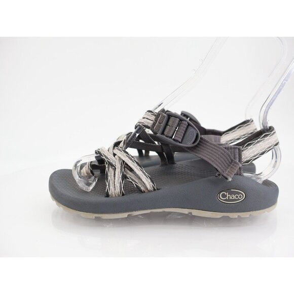 Chaco Women ZX/2 Sandal Sz 7 Outdoor Hike Black Gray Strappy Thong Adjustable - Picture 6 of 12